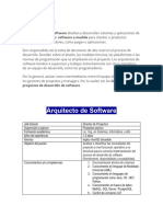 Perfil Arquitecto de Software Jr.