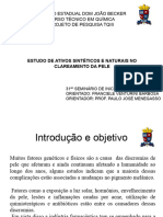 Projeto de Pesquisa - Estudo Dos Ativos Sinteticos e Naturais No Clareamento Da Pele