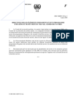 Directives Sur Les Éléments Fondamentaux D'un Programme D'hygiène Et de Sécurité Du Travail À Bord Des Navires