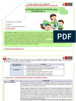 4° PLAN DE REFORZAMIENTO III BIMESTRE PLANIFICADOR EDA 7, 8 y 9