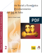 Situación Social y Económica de Los Revolucionarios Del 16 de Julio de 1809