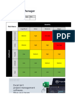 Risk Matrix Template ProjectManager WLNK