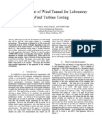 Development of Wind Tunnel For Laboratory Wind Turbine Testing