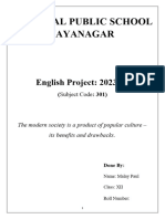 National Public School Jayanagar: English Project: 2023-24