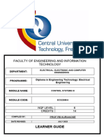 2023 Control Systems III - Learner Guide