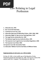 Law Relating To Legal Profession