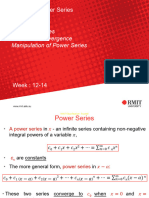 Module 4 - Power Series - Week 12 - 14