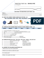 CEBRAC English - Book 1 - Test 3 B - Ok