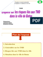 Institut D'hygiène Et Sécurité Industrielle Département Hygiène Et Conditions de Travail