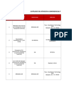 Catálogo de Atención A Emergencias