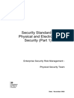 DWP Security Standard Physical and Electronic Security Part 1 v1.1