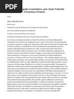 Un Colosal Legado Económico, Por Juan Velarde Fuertes - F.N. Francisco Franco