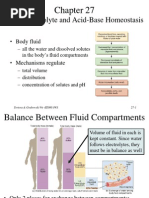 Fluid, Electrolyte and Acid-Base Homeostasis (Renal)