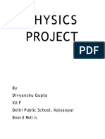 Physics Project On Total Internal Reflection