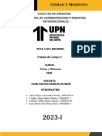 Trabajo de Campo # Semana 3 Entregar 16 Abril 2023