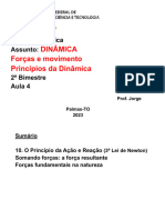 Aula 4 - 2 BIM - Princípios Da Dinâmica - Prof Jorge