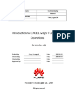 Introduction To EXCEL Major Functions and Operations-20031030-B-1.0