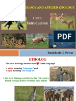 Intro To Ethology