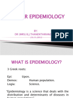 Cancer Epidemiology