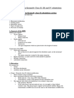 12) Design of RPDs in Kennedy Class II, III and IV Edentulous Arches