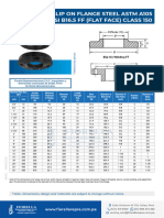 Slip On Flange Steel Astm A105 Ansi B16.5 FF (Flat Face) Class 150