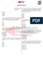 0046 Matemática Exercicios Variados