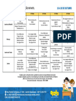 CARDÁPIO BERÇÁRIO II E EDUCAÇÃO INFANTIL - 16a20outubro