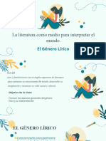 OA1 Comprender e Interpretar Textos Literarios LA LIRICA