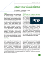 Etude Ethnobotanique Des Ressources Forestières Ligneuses de La Forêt Marécageuse D'agonvè Et Terroirs Connexes Au Bénin