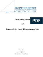 R Language Lab Manual Lab 1