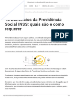 12 Benefícios Da Previdência Social INSS - Quais São e Como Requerer