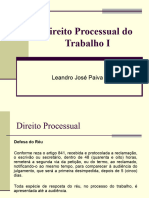 Aula 6 - Direito Processual Trabalho I