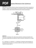 Exercices D'examens Résistance Des Matériaux 3