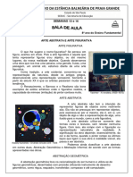 Atividade Arte Abstrata e Figurativa - 2º Bim