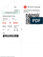 E-Boarding Pass QR Code For Bag Tags