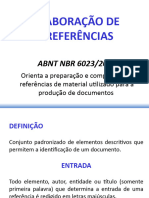 Aula - ABNT 6023 - Referências