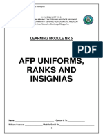 Module NR 5 - AFP Uniforms, Ranks & Insignias