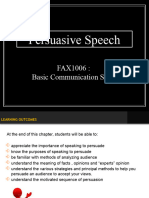 Persuasive Speech