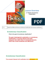 2.7 Classification - 2 Modern Evolutionary Classification34 