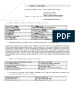 Actividades Articulos, Determinantes y Pronombres