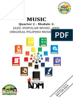 Music10 - Q2 - Mod1 - JAZZ POPULAR MUSIC AND ORIGINAL PILIPINO MUSIC