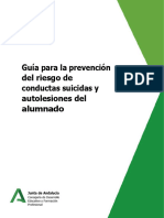 Guia Del Protocolo de Actuacion para La Prevencion Del Riesgo Ante Conductas Suicidas o Autolesiones Del Alumnado