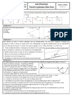 Exercice Travail Et Puissance D'une Force-0