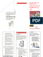 Trabajos Con Riesgo de Proyeccion de Particulas Folleto