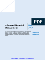 Advanced Financial Management May 2017 Past Paper and Suggested Answers Viujpr