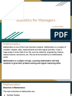 Statistics For Managers - Unit1