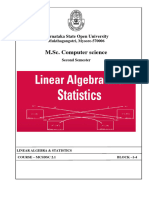 1 - MCSDSC-2.1 Linear Algebra & Statistics