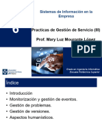 Practicas de Gestión de Servicio (III) Prof. Mary Luz Mouronte López