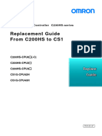 Replacement Guide From C200HS To CS1