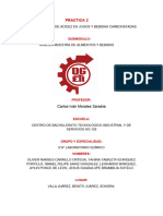 Reporte de Analisis de Bebidas Con Medidor de PH